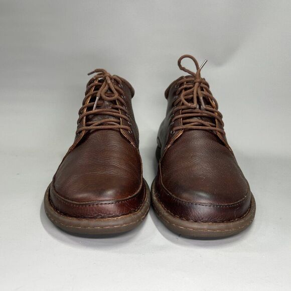 Born Nigel Boots Men's Size 11.5 Dark Brown Leather Lace Up Casual Ankle Chukka - Picture 2 of 14